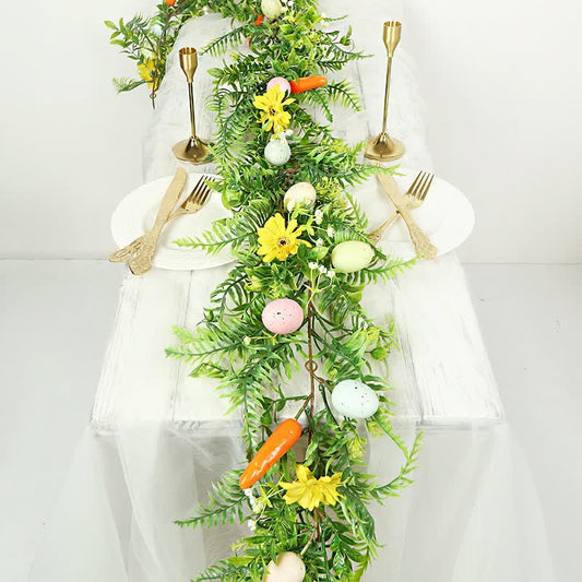 Artificial Easter Egg Floral Garland - image 1