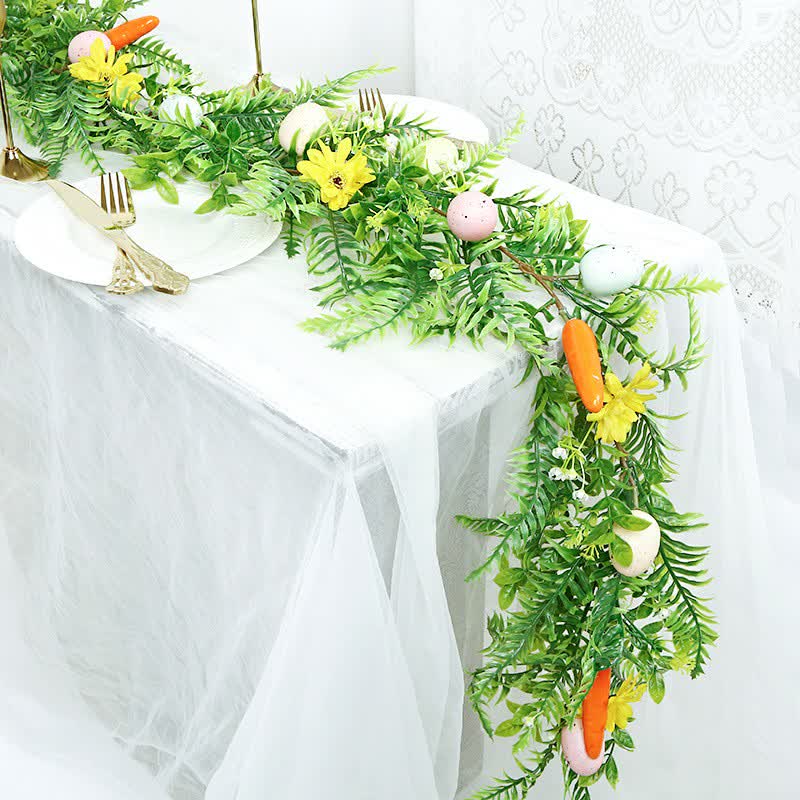 Artificial Easter Egg Floral Garland - image 2