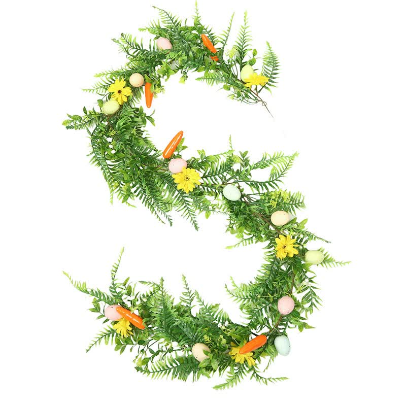Artificial Easter Egg Floral Garland - image 5