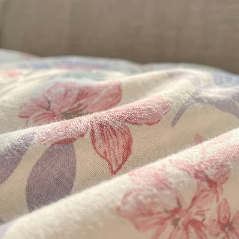 Pastoral Floral & Leaf Cotton Bedding Set(4PCS) - image 6