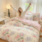 Pastoral Floral & Leaf Cotton Bedding Set(4PCS) - image 1