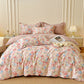 Dreamy Pink Rose Cotton Brushed Bedding Set(4PCS) - image 3
