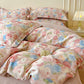 Dreamy Pink Rose Cotton Brushed Bedding Set(4PCS) - image 5