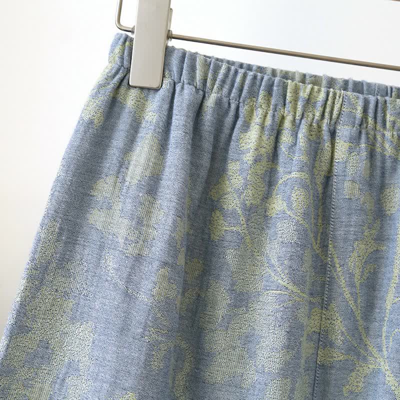 Eastern-Inspired Floral Cotton Pajama Set - image 7