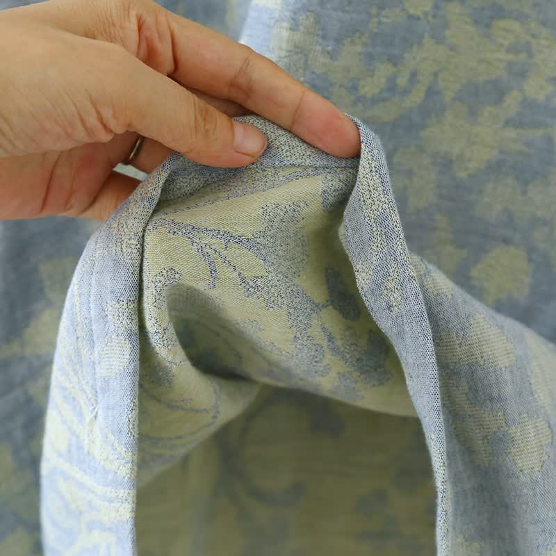 Eastern-Inspired Floral Cotton Pajama Set - image 8