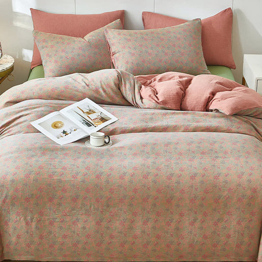 Cottage Floral & Leaf Cotton Double Gauze Bedding - image 1