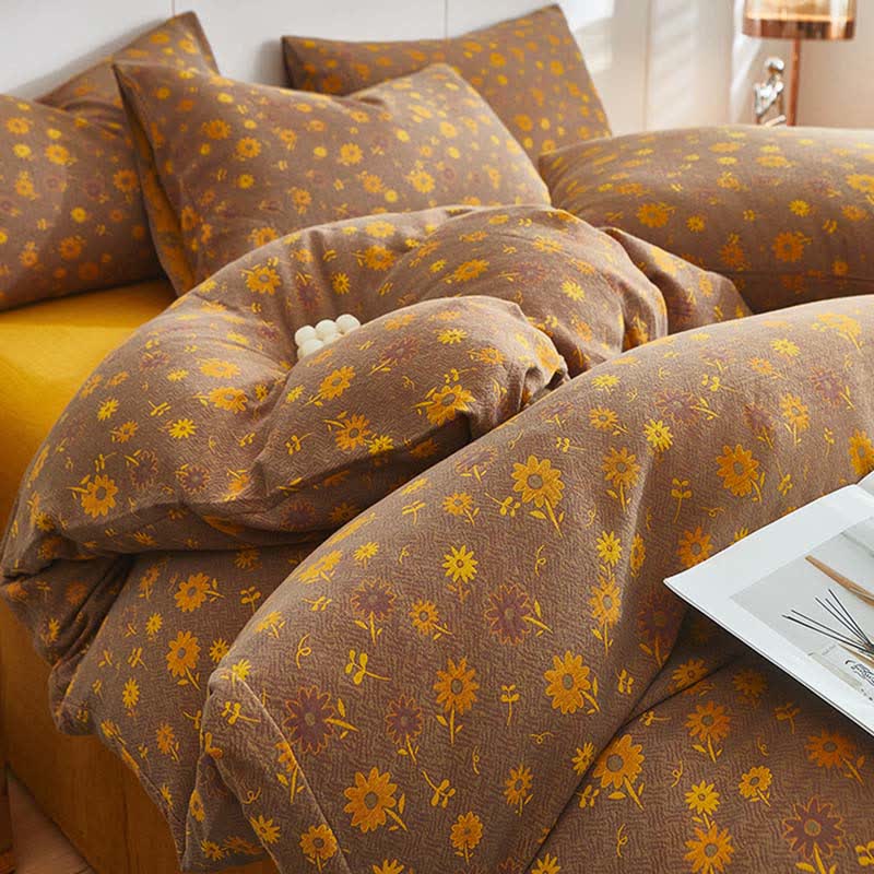 Yellow Daisy Cotton Double Gauze Bedding - image 2