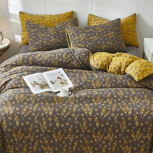 Lavender & Floral Cotton Double Gauze Bedding - image 1