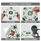 Green & White Peel and Stick Wall Sticker (24PCS) - image 12
