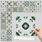Green & White Peel and Stick Wall Sticker (24PCS) - image 7