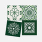Retro Floral Peel and Stick Wall Sticker (24PCS) - image 11
