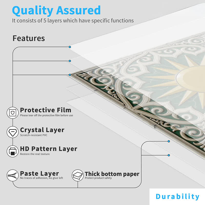 Sun & Floral Peel and Stick Wall Sticker (24PCS) - image 9