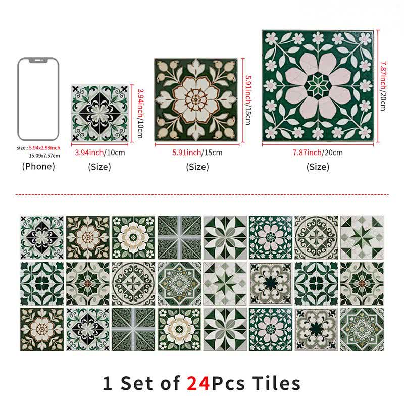 Boho Peel and Stick Wall Sticker (24PCS) - image 10