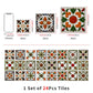 Orange & Green Peel and Stick Wall Sticker (24PCS) - image 10