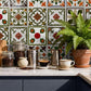 Orange & Green Peel and Stick Wall Sticker (24PCS) - image 2
