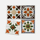 Orange & Green Peel and Stick Wall Sticker (24PCS) - image 13