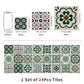 Boho Green Peel and Stick Wall Sticker (24PCS) - image 10