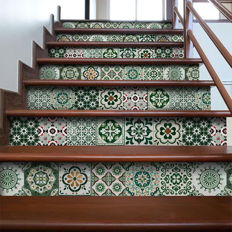 Boho Green Peel and Stick Wall Sticker (24PCS) - image 4