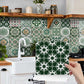 Boho Green Peel and Stick Wall Sticker (24PCS) - image 0