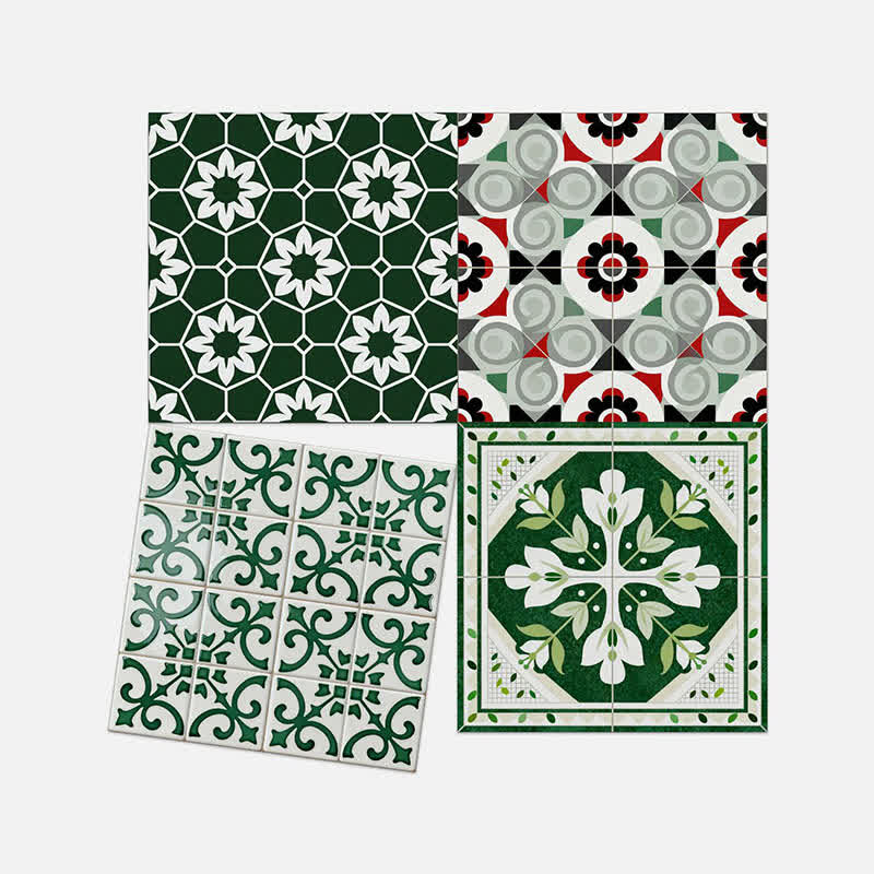 Boho Green Peel and Stick Wall Sticker (24PCS) - image 11