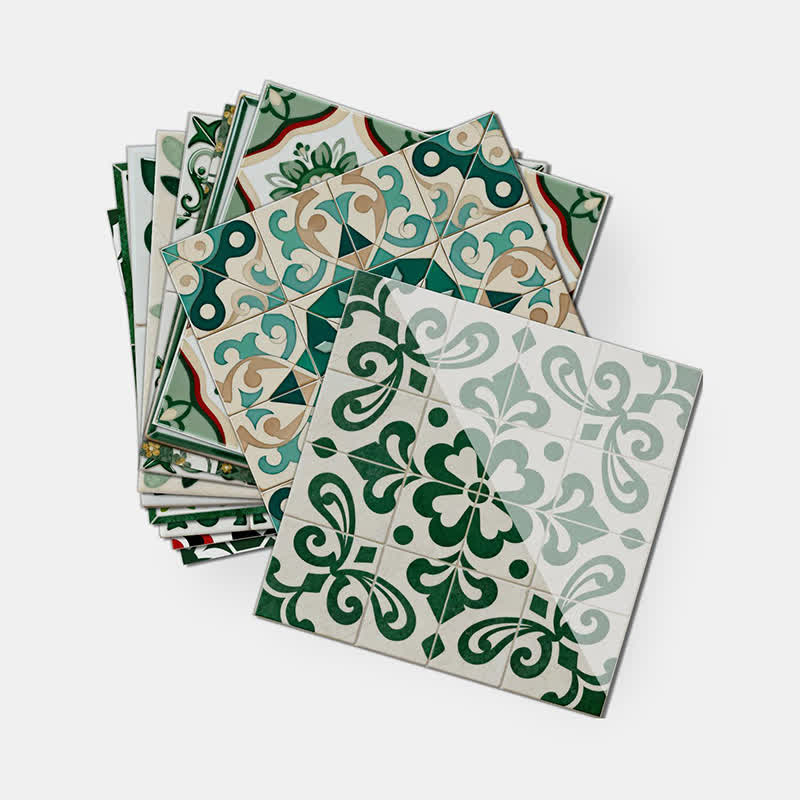 Boho Green Peel and Stick Wall Sticker (24PCS) - image 12