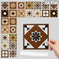 Brown Geometric Peel and Stick Wall Sticker (24PCS) - image 7