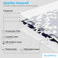 Retro Blue Peel and Stick Wall Sticker (24PCS) - image 9