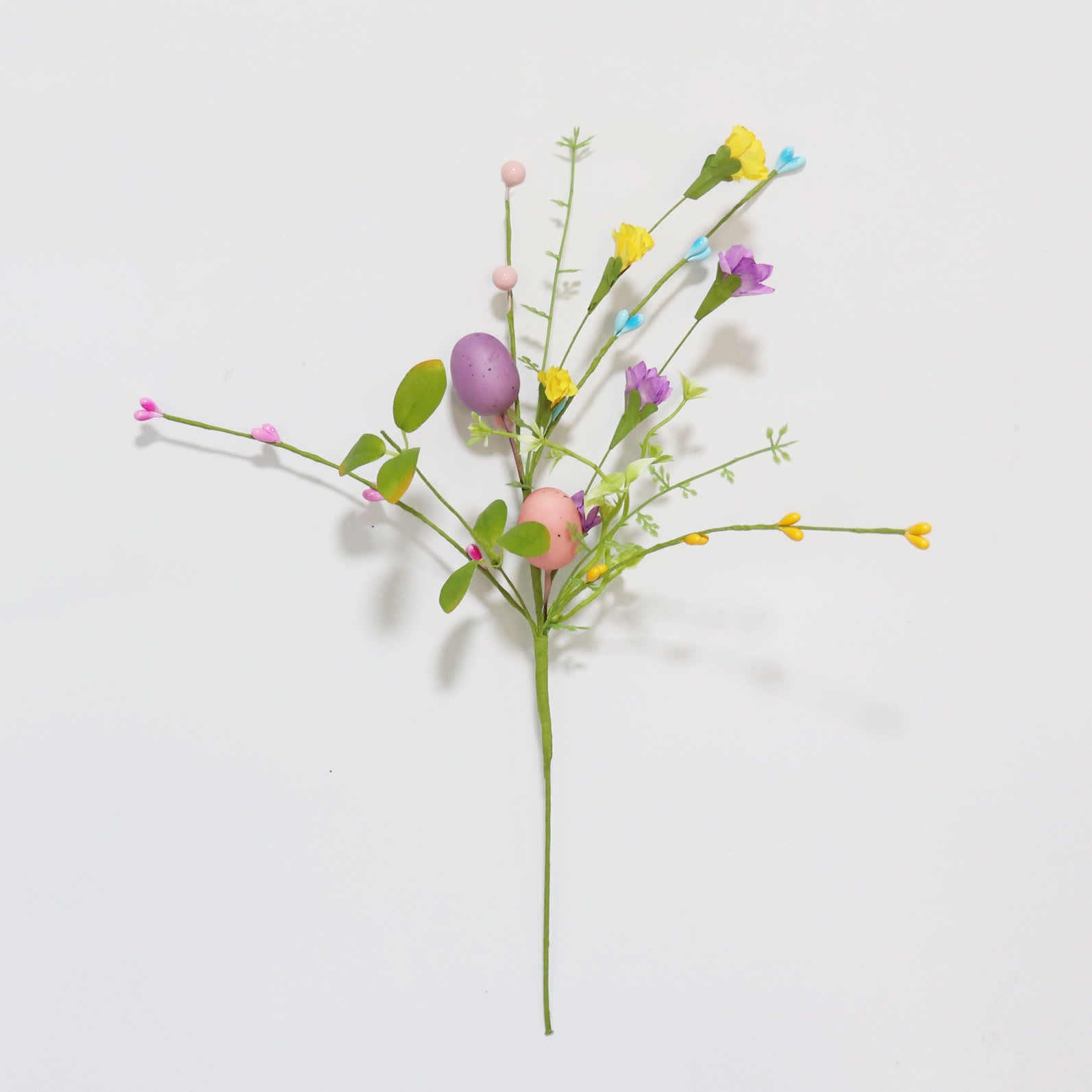 Easter Egg Branch with Green Leaves & Blossoms - 20PCS - 14" - image 5