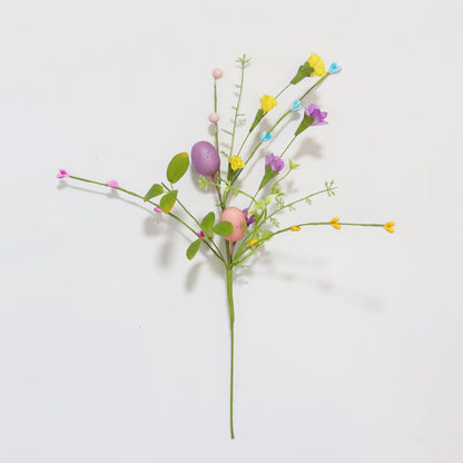 Easter Egg Branch with Green Leaves & Blossoms - 20PCS - 14" - image 5