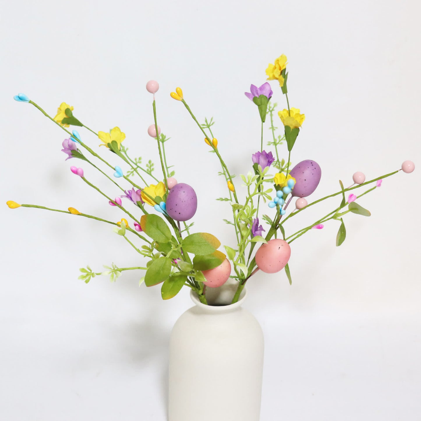Easter Egg Branch with Green Leaves & Blossoms - image 4