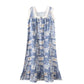 Cottage Butterfly Floral Cotton Sleeveless Nightgown - image 7