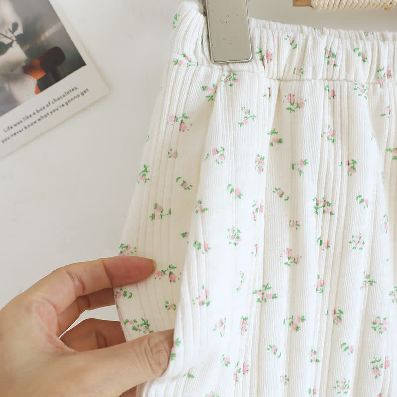 Pastoral Floral Cotton Jacquard Pajama Set - image 23