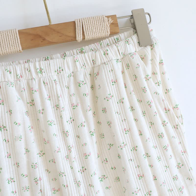 Pastoral Floral Cotton Jacquard Pajama Set - image 21