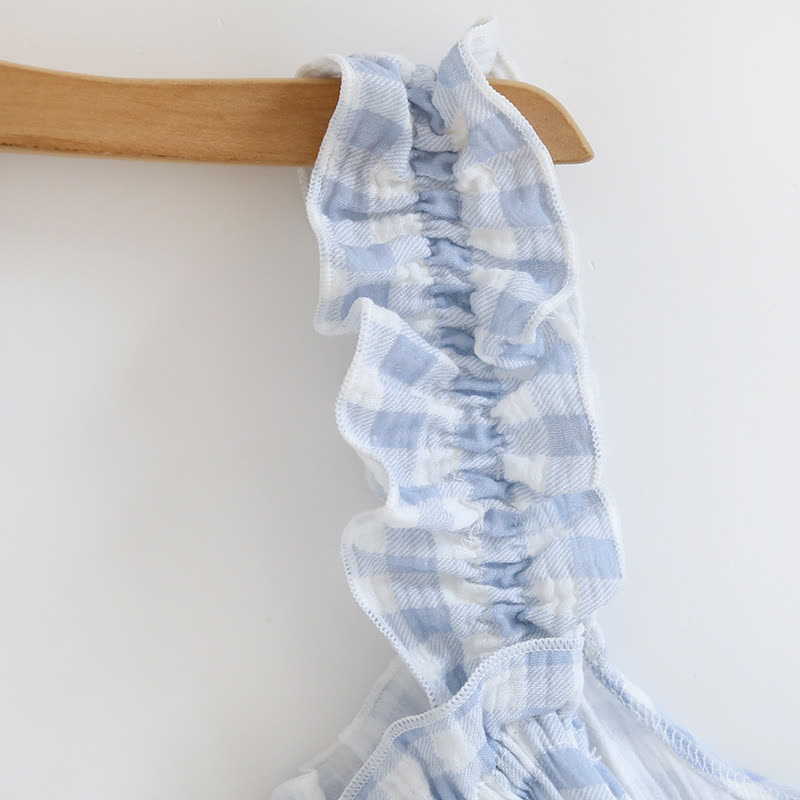 Cotton Ruffle Gingham Cami Nightgown - image 6