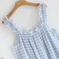 Cotton Ruffle Gingham Cami Nightgown - image 4