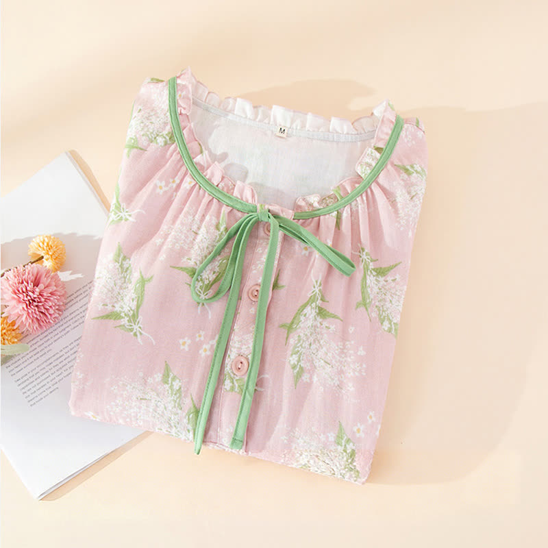 Baby's Breath Cotton Gauze Sleeveless Nightdress - image 4