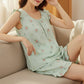 Floral Cotton Gauze Flutter Sleeve Pajama Set - image 3