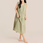 Minimalist Cotton Double Gauze Sleeveless Nightgown - image 7