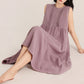 Minimalist Cotton Double Gauze Sleeveless Nightgown - image 4