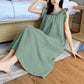 Plus Size Minimalist Cotton Ruffle Sleeveless Nightgown - image 25