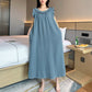 Plus Size Minimalist Cotton Ruffle Sleeveless Nightgown - image 7