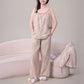 Botanical Print Cotton Loungewear Set(3PCS) - image 5
