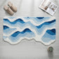 3D Coastal Wave Flocked Rug - image 4