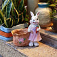 Resin Bunny Garden Succulent Planter Pot - Female White Rabbit - 2PCS - 8"H - image 5