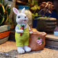 Resin Bunny Garden Succulent Planter Pot - Male White Rabbit - 2PCS - 8"H - image 15