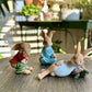 3PCS Miniature Rabbit Resin Garden Sculptures - image 1