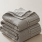 Patchwork Style Heart Cotton Gauze Quilt Blanket - image 5