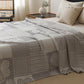 Patchwork Style Heart Cotton Gauze Quilt Blanket - image 3