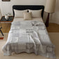 Patchwork Style Heart Cotton Gauze Quilt Blanket - image 2