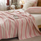 Minimalist Striped Cotton Gauze Quilt Blanket - image 3